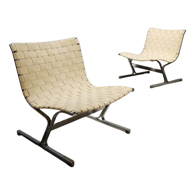 PLR 1 Lounge Chairs by Ross Littell for ICF, Set of 2 For Sale
