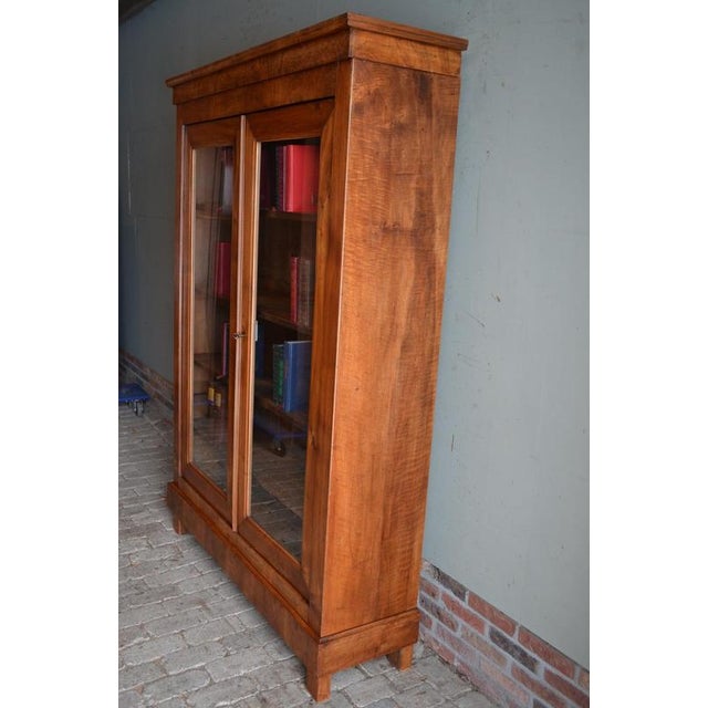 Wood Antique Cherry Wood Bookcase For Sale - Image 7 of 11