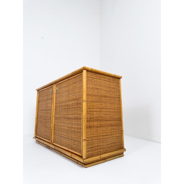 Mid-Century Italian Bamboo, Rattan and Cane Sideboard by Dal Vera, Italy, 1970s For Sale - Image 15 of 18