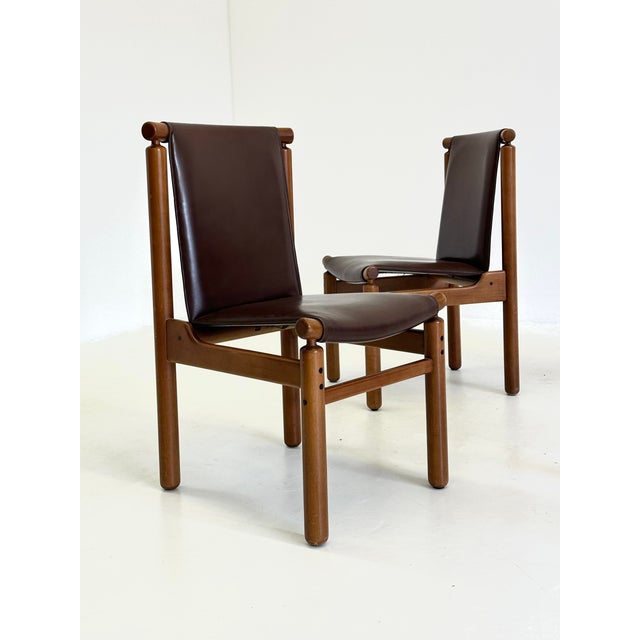 Wood Dining Chairs by Tapiovaara for La Permanente Cantù, 1970s, Set of 4 For Sale - Image 7 of 16