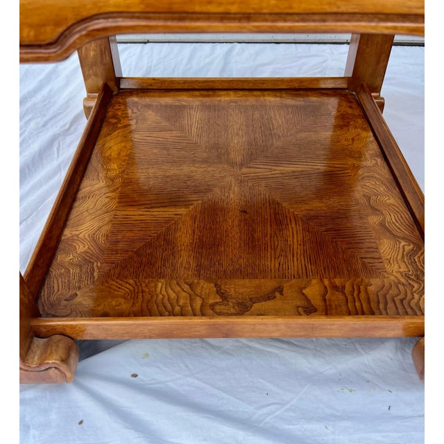 Burled Wood Chinoiserie Ming Styled End Tables by Century For Sale - Image 9 of 10