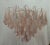 Round Light Pink and White Murano Art Glass Chandelier, 2000 For Sale - Image 10 of 10