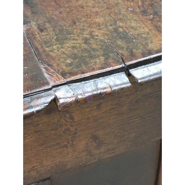 Mid 19th Century Antique 1800s English Carved Oak Coffer Storage Trunk Box For Sale - Image 5 of 12