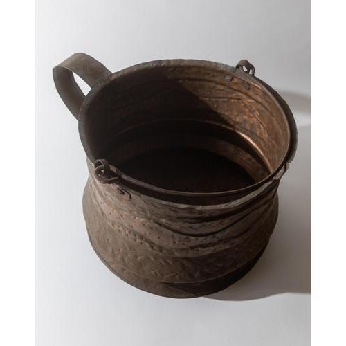 Antique 18th Century Copper Cauldron For Sale - Image 5 of 11
