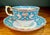 1970s 1970s Crown Staffordshire Ellesmere Footed Cup & Saucer Set For Sale - Image 5 of 9