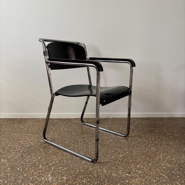 Model AR Hopmi Chair by H. F. Mertens and A. Grimmon, Netherlands, 1930s For Sale - Image 11 of 11