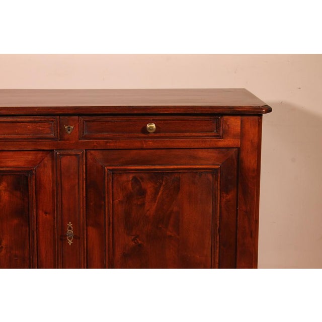 Lovely 2-door, two-three-door buffet in walnut from the 19th century - France Beautiful molding work on the door as well...