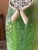 1980s 1980s Geisha Figurine Holding Flowers in Faux Jade For Sale - Image 5 of 12