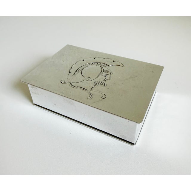 Roman Gladiator Box in Silver Argental, France, 1940s For Sale In Sacramento - Image 6 of 9