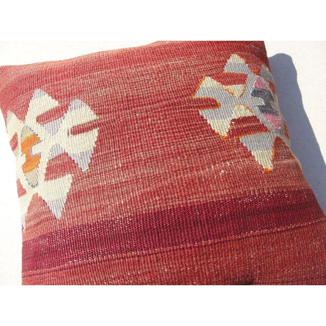 Art Deco Kilim Rug Pillow Cover 16" For Sale - Image 3 of 9