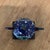Japanese Antique Japanese Cloisonné Meiji Period Teapot Phoenix Motif, Blue Enamel Body on Wood Base For Sale - Image 3 of 12