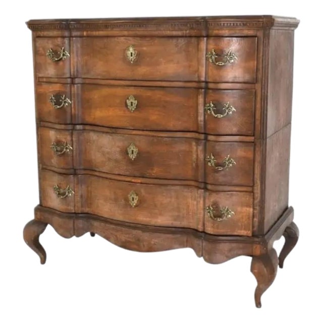 Dutch Baroque Four-Drawer Chest on Stand, 18th Century For Sale