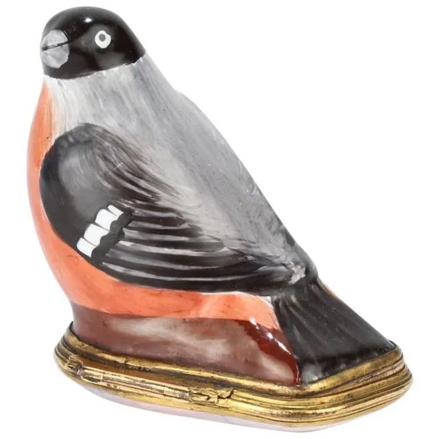 Antique Figural Bird Battersea or Staffordshire Enamel Bonbonniere / Snuff Box For Sale - Image 11 of 11