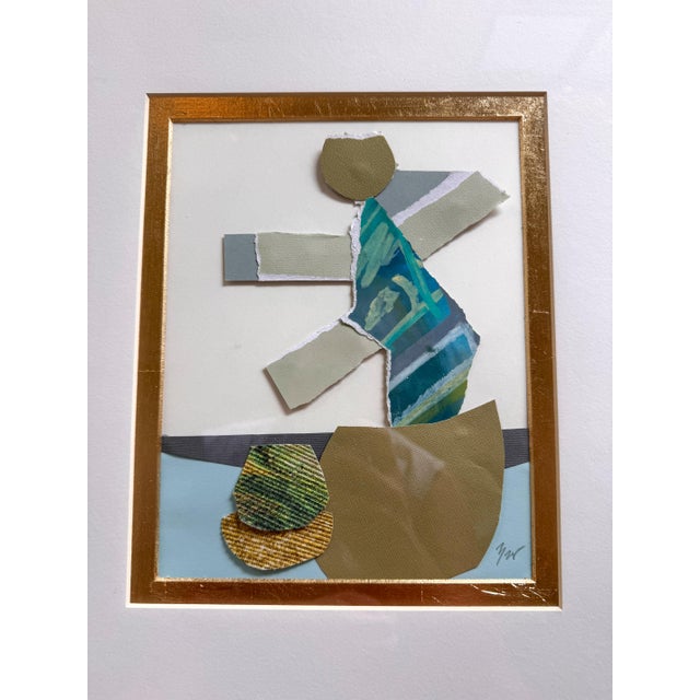 "Cut to the Feeling 4" Original Framed Collage on Paper by Zac Woodiel For Sale - Image 11 of 12