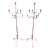 Pair of Early 20th Century Spanish Colonial Standing Wrought Iron Candelabras For Sale