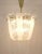 Mid-Century Brass & Textured Glass Pendant Light from Kalmar, Austria, 1950s For Sale - Image 10 of 11