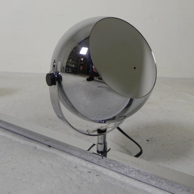 Chrome-Plated Ball Spotlights on Rail, 1950s For Sale - Image 9 of 14