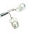 White Diamond Fresh Water Pearl Earrings 14k Gold Large Certified For Sale - Image 8 of 8