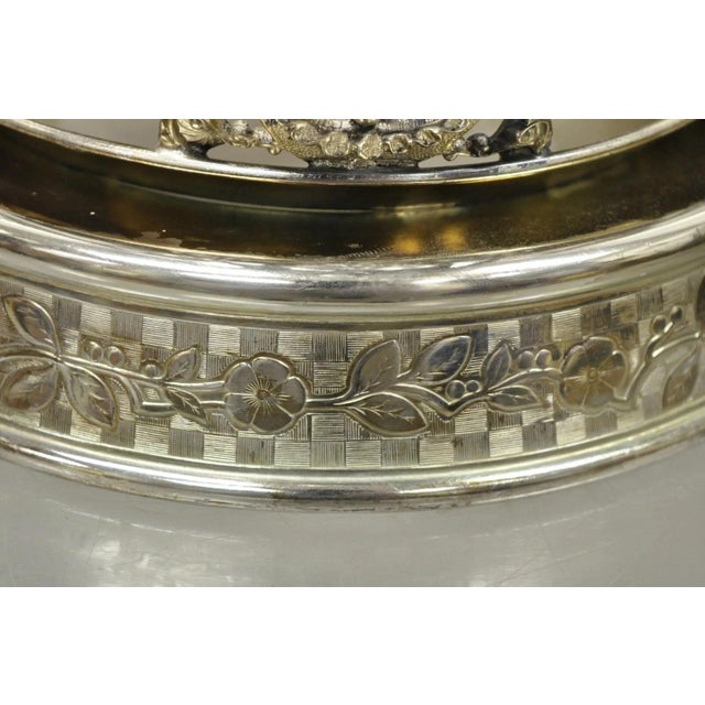 Silver Antique Wilcox Silver Plated Victorian Ornate Tilt Stand Water Lemonade Pitcher For Sale - Image 8 of 12