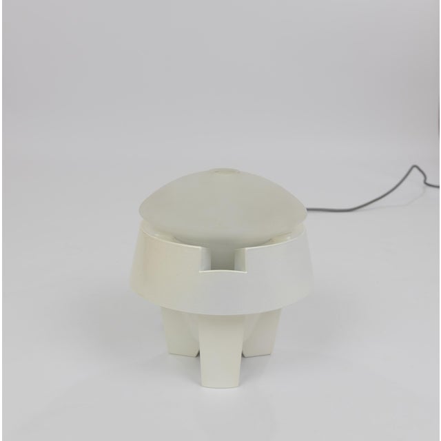 Fontana Arte White Gi-Gi Table Lamp by Umberto Riva for Fontana Arte, 1990s For Sale - Image 4 of 9