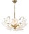 Vintage Italian Murano Glass Flower Chandelier, 1980s For Sale