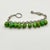 1980s Vintage Southwestern Navajo Americana Carico Lake Sterling & Green Turquoise Beaded Bracelet - 7" For Sale - Image 11 of 12