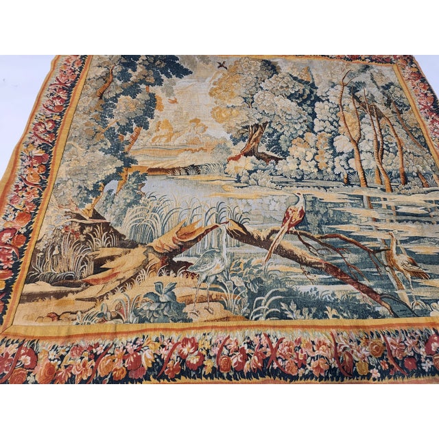 Mid 20th Century French Tapestry of Landscape For Sale - Image 9 of 11