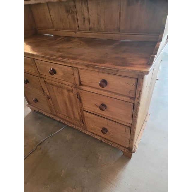 Antique Pine Dresser From England For Sale - Image 4 of 13