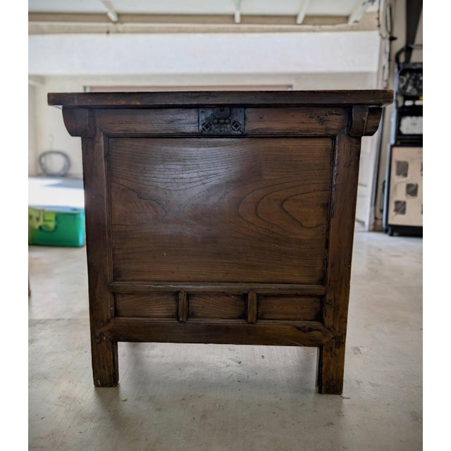 Wood 19th Century Antique Korean Provincial Kitchen Chest (Japandi / Wabi-Sabi) For Sale - Image 7 of 7