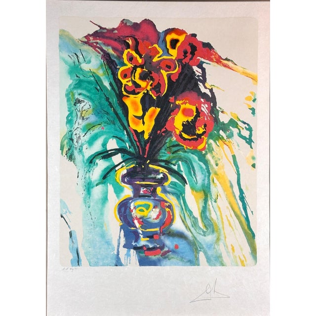 ARTIST: Salvador Dali TITLE: Fleurs Surrealistes Gala's Bouquet MEDIUM: Lithograph on Japon Paper SIGNED: Hand Signed by...