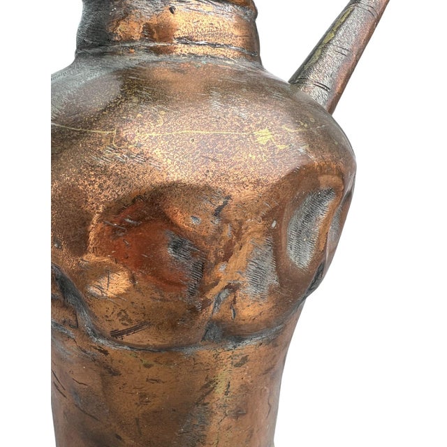 Antique Turkish Copper Pitcher For Sale - Image 12 of 14