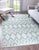 9x13 Ivory Hand-Knotted Wool Diamond Chevron Geometric Modern Carpet Rug For Sale - Image 9 of 9