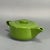 Vintage 1930's Streamline Art Deco Green Glaze Ceramic Teapot with Lid Marked "W" For Sale - Image 13 of 13