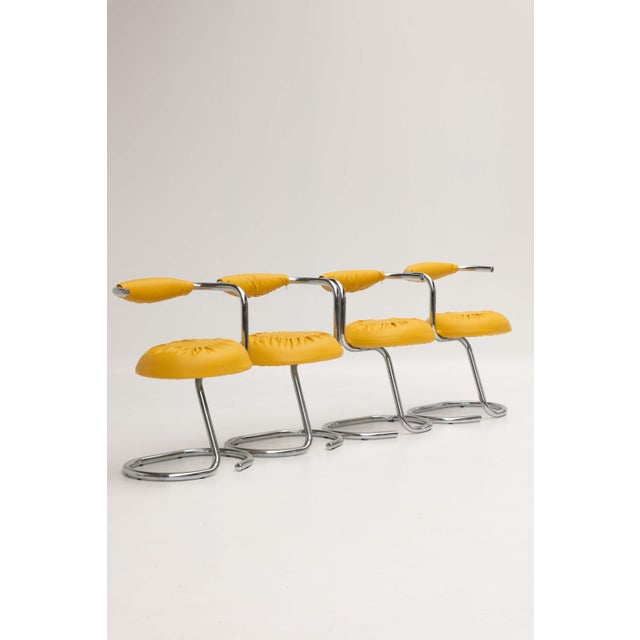 Cobra Chairs by Giotto Stoppino, 1970s, Set of 4 For Sale - Image 11 of 11