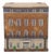 19th C. English Painted Pine Chest With Georgian Manor Façade For Sale
