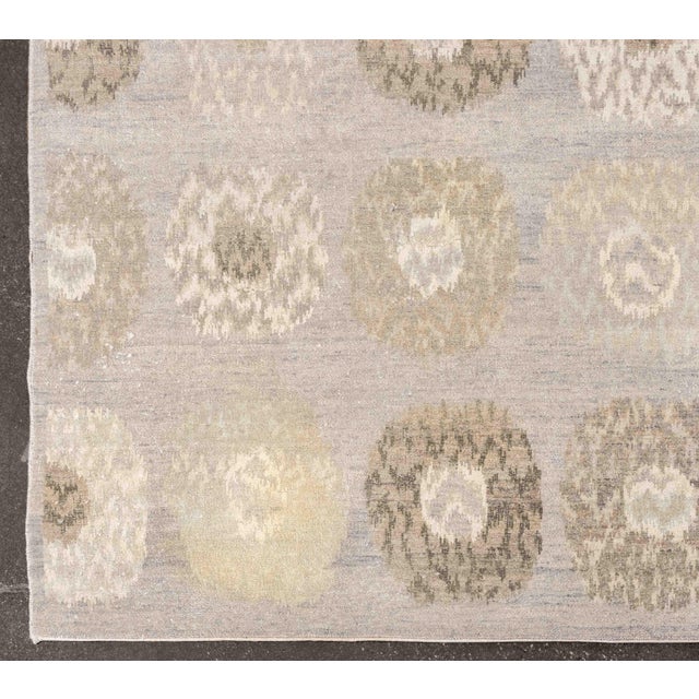 Modern Concentric Circle Pattern Carpet, 11' 6" X 9' 1" For Sale - Image 3 of 9