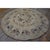 1920s Antique Beige Bouquets Roses Folk Art American Hooked Cotton Round Rug For Sale - Image 9 of 9
