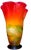 Late 20th Century Murano Sunburst of Colors Art Glass Fazzoletto Vase For Sale - Image 5 of 18