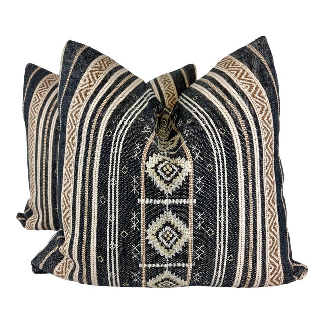 Elitis "Escale Echappee" 22" Pillows-A Pair For Sale