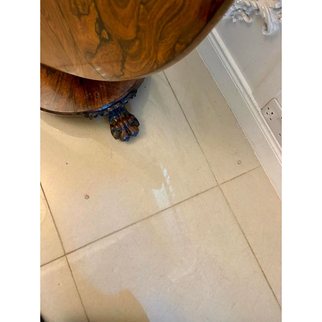 Mid 19th Century Antique William IV Circular Rosewood Dining Table, 1860s For Sale - Image 5 of 6