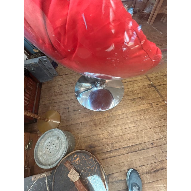 Hanging Acrylic Bubble Chair in the Manner of Eero Aarnio For Sale In Philadelphia - Image 6 of 12