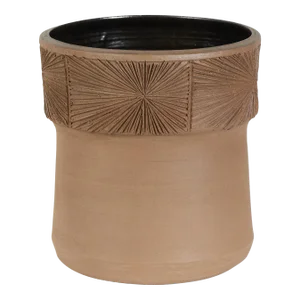 David Cressey & Robert Maxwell for Earthgender Rimmed Sunburst Planter