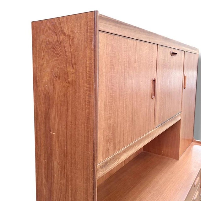 Mid-Century Teak Highboard with Integrated Handles from Alfred Cox For Sale - Image 4 of 10