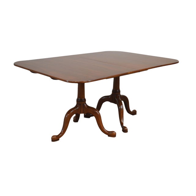 Henkel Harris Solid Cherry Traditional Double Pedestal Dining