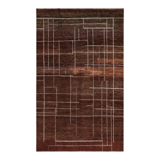 Nazmiyal Collection Modern Geometric Transitional Rug For Sale