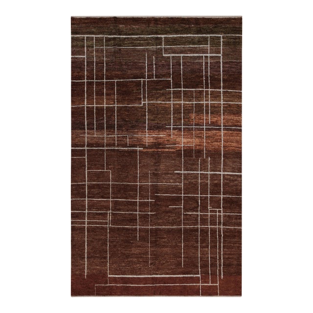 Nazmiyal Collection Modern Geometric Transitional Rug For Sale