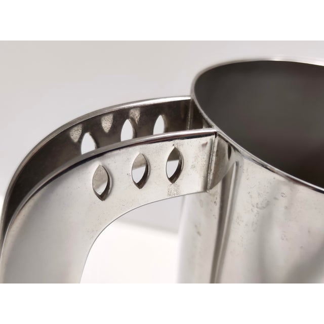 Silver-Plated Brass Jug Kanye by Lino Sabattini, Italy, 1970s For Sale - Image 9 of 13