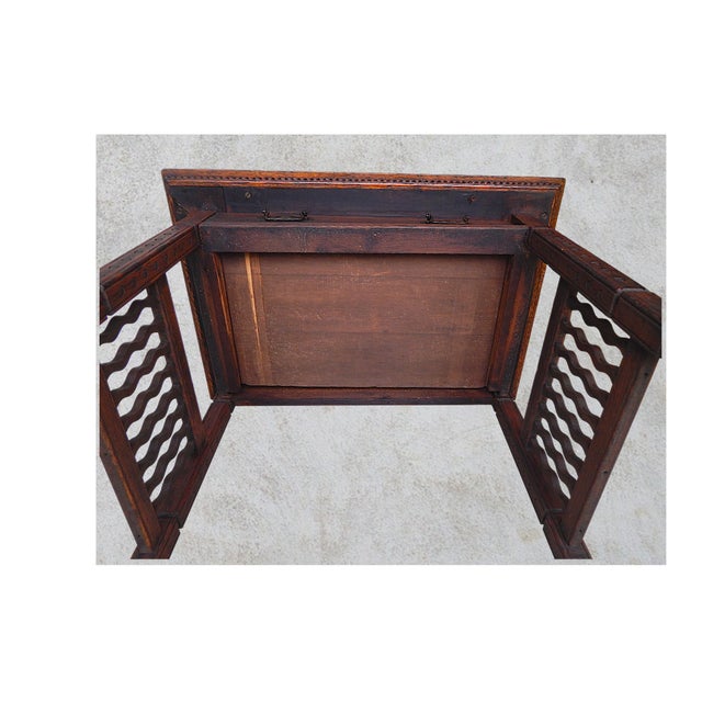 Mid 19th Century English Oak Arts & Crafts Table For Sale - Image 11 of 12