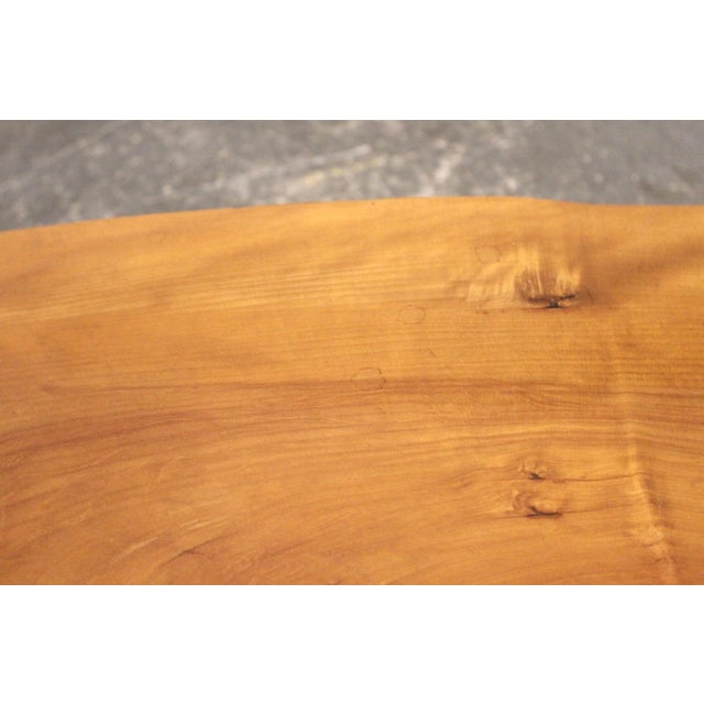 Mid 20th Century Live Edge Coffee Table W/ Butterfly Notch For Sale In New York - Image 6 of 11