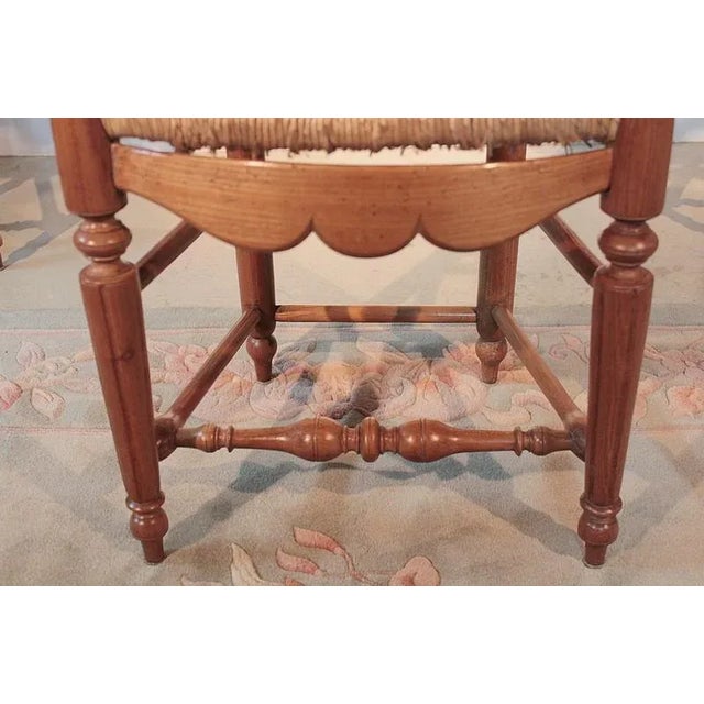 Antique Cherry Dining Chairs, Set of 5 For Sale - Image 3 of 9
